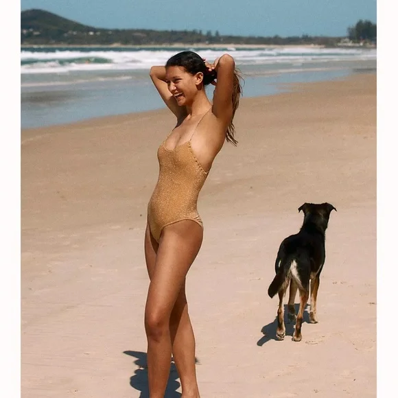 NWT free people SIZE M It's Now Cool The Xback One-Piece Diamond solitare - Picture 3 of 7